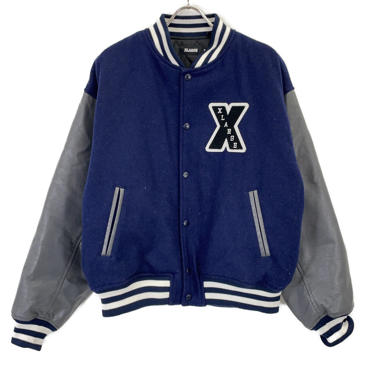 XLARGE Navy Wool Varsity Jacket Size M