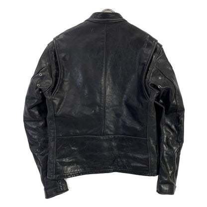 VANSON Black Leather Single Rider Jacket Size M