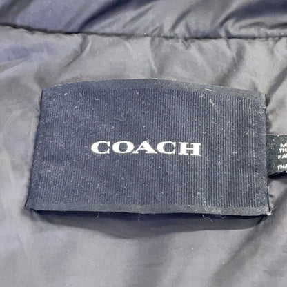 COACH Black Corduroy Down Jacket Size L