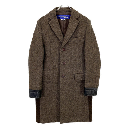 JUNYA WATANABE MAN 19AW Brown Wool Leather 3B Coat Size S