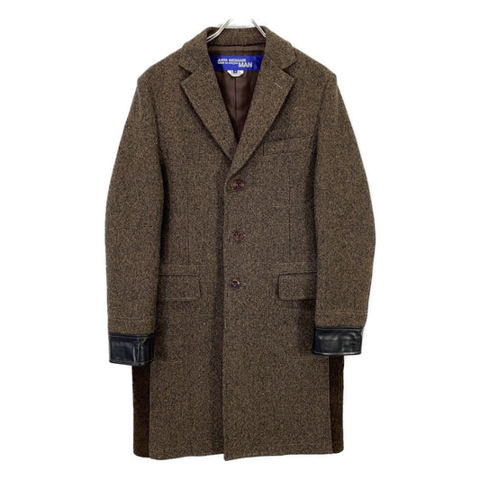 JUNYA WATANABE MAN 19AW Brown Wool Leather 3B Coat Size S