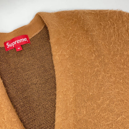 Supreme 21SS Brown Brushed Checkerboard Cardigan Size M