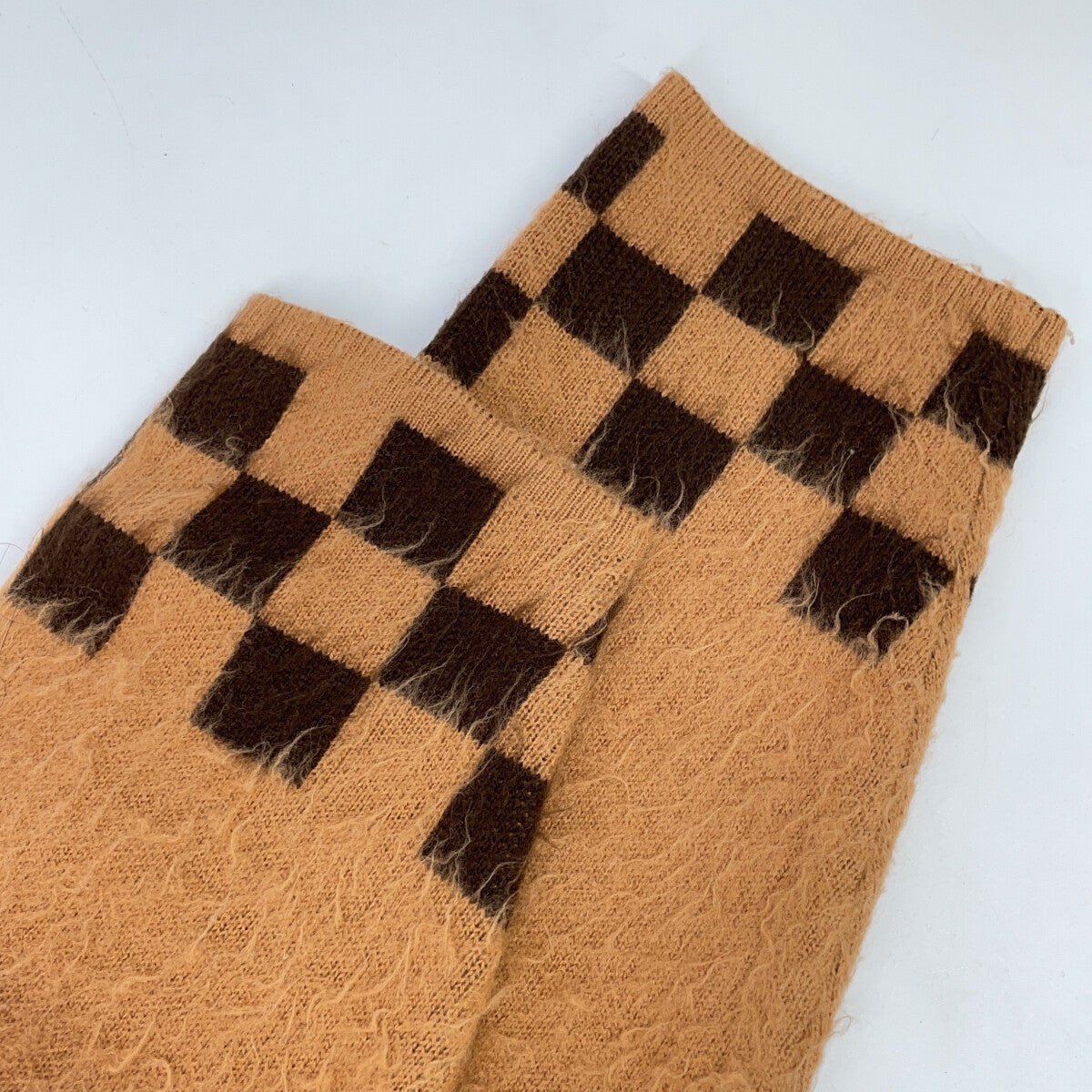 Supreme 21SS Brown Brushed Checkerboard Cardigan Size M