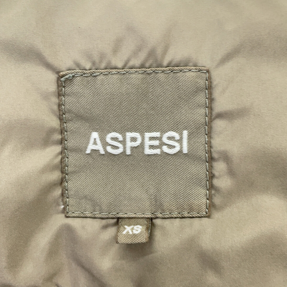 ASPESI NEW CAMP Polyester Military Jacket Green Size XS