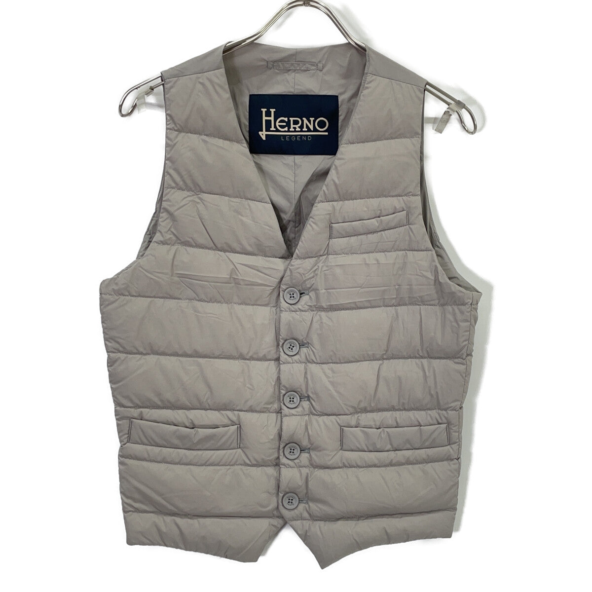 HERNO 002ULE-19288 Inner Down Gilet Vest Gray Size 44