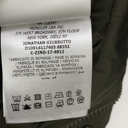 MONCLER JONATHAN Packable Hood Nylon Jacket Green Size 1