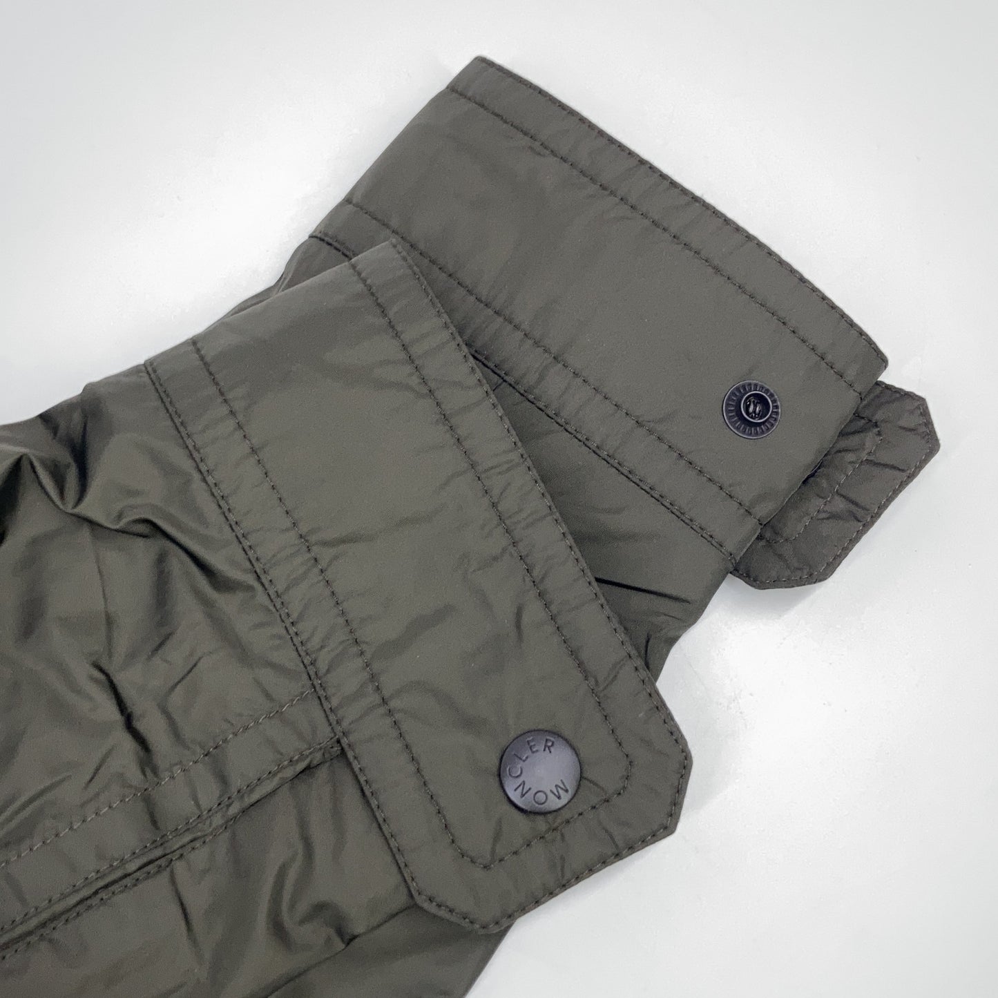 MONCLER JONATHAN Packable Hood Nylon Jacket Green Size 1