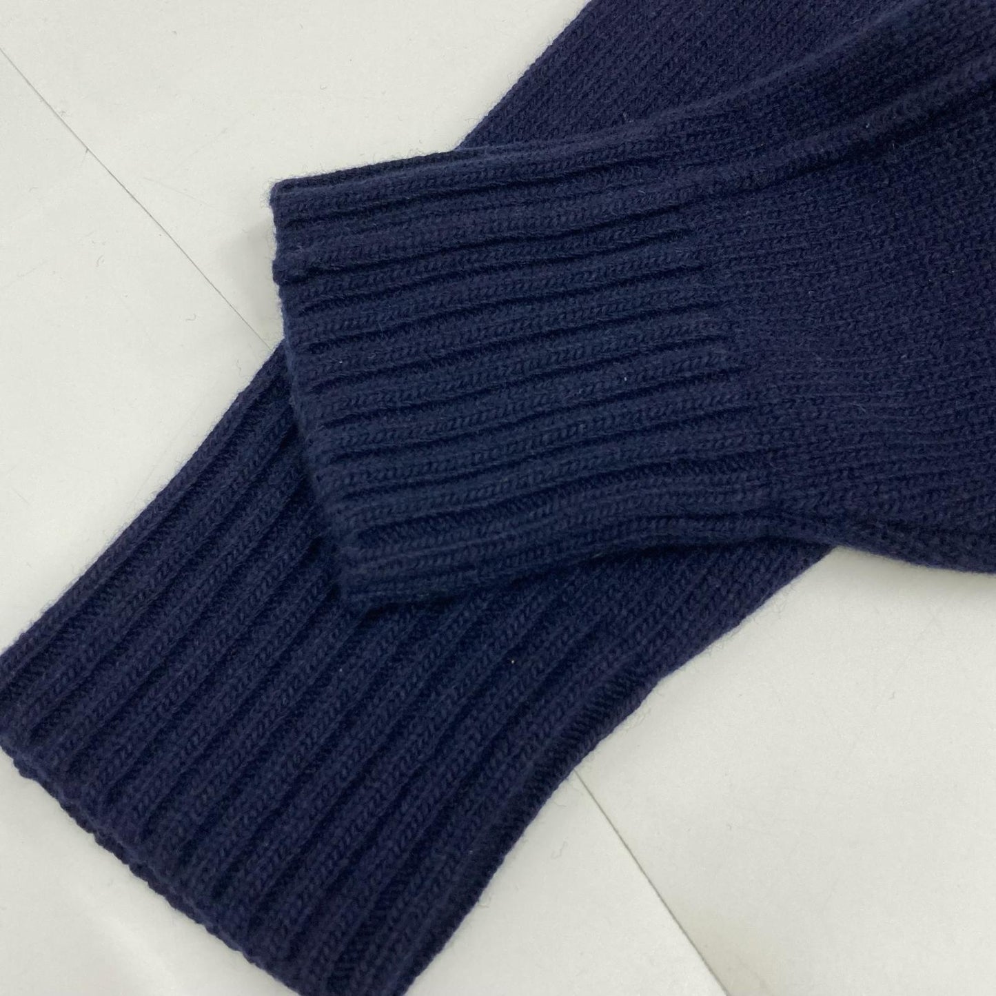 STONE ISLAND Stand Collar Wool Cardigan Blue Size M