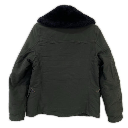 BUZZ RICKSON'S Khaki Cotton Coat Guard Style Jacket Size S