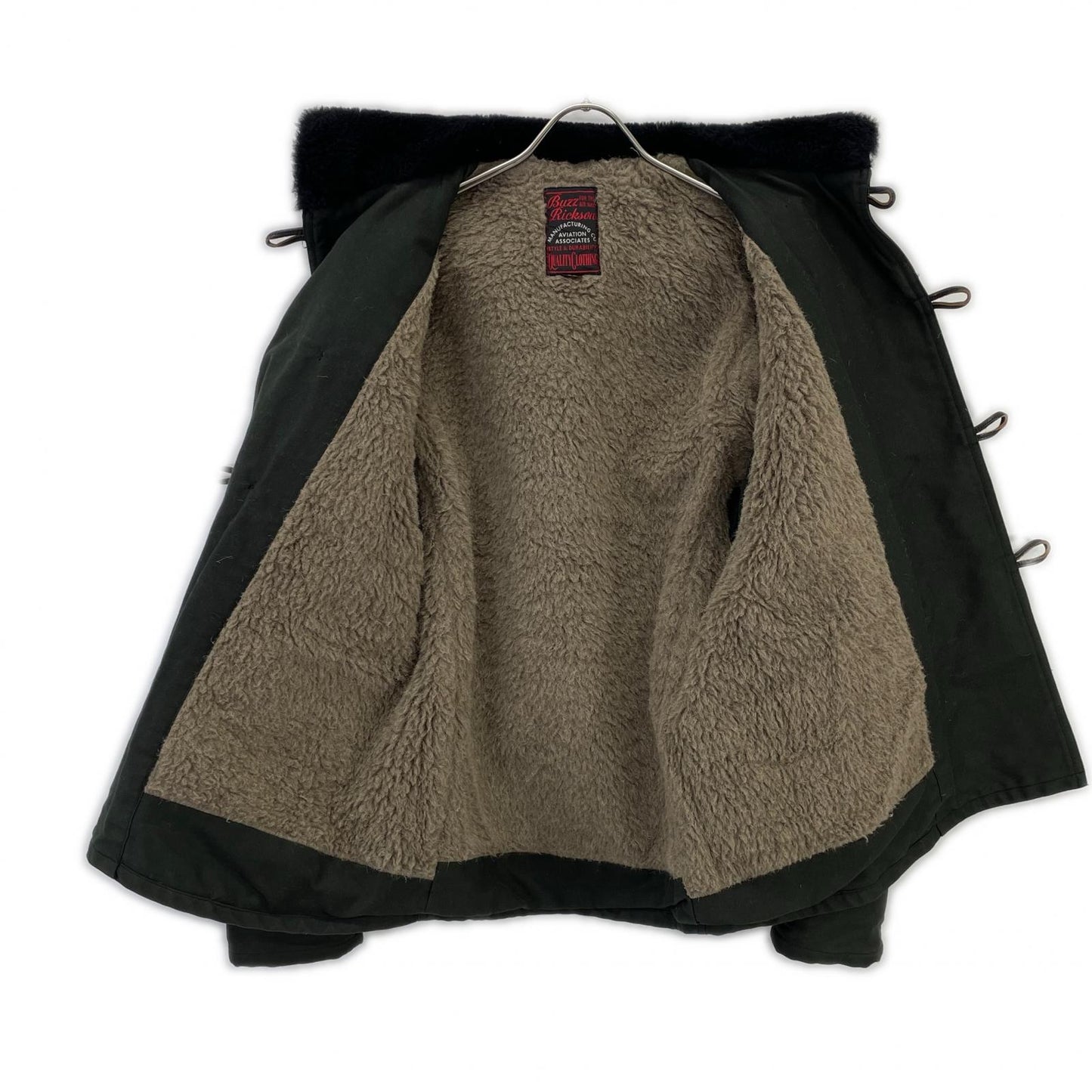 BUZZ RICKSON'S Khaki Cotton Coat Guard Style Jacket Size S
