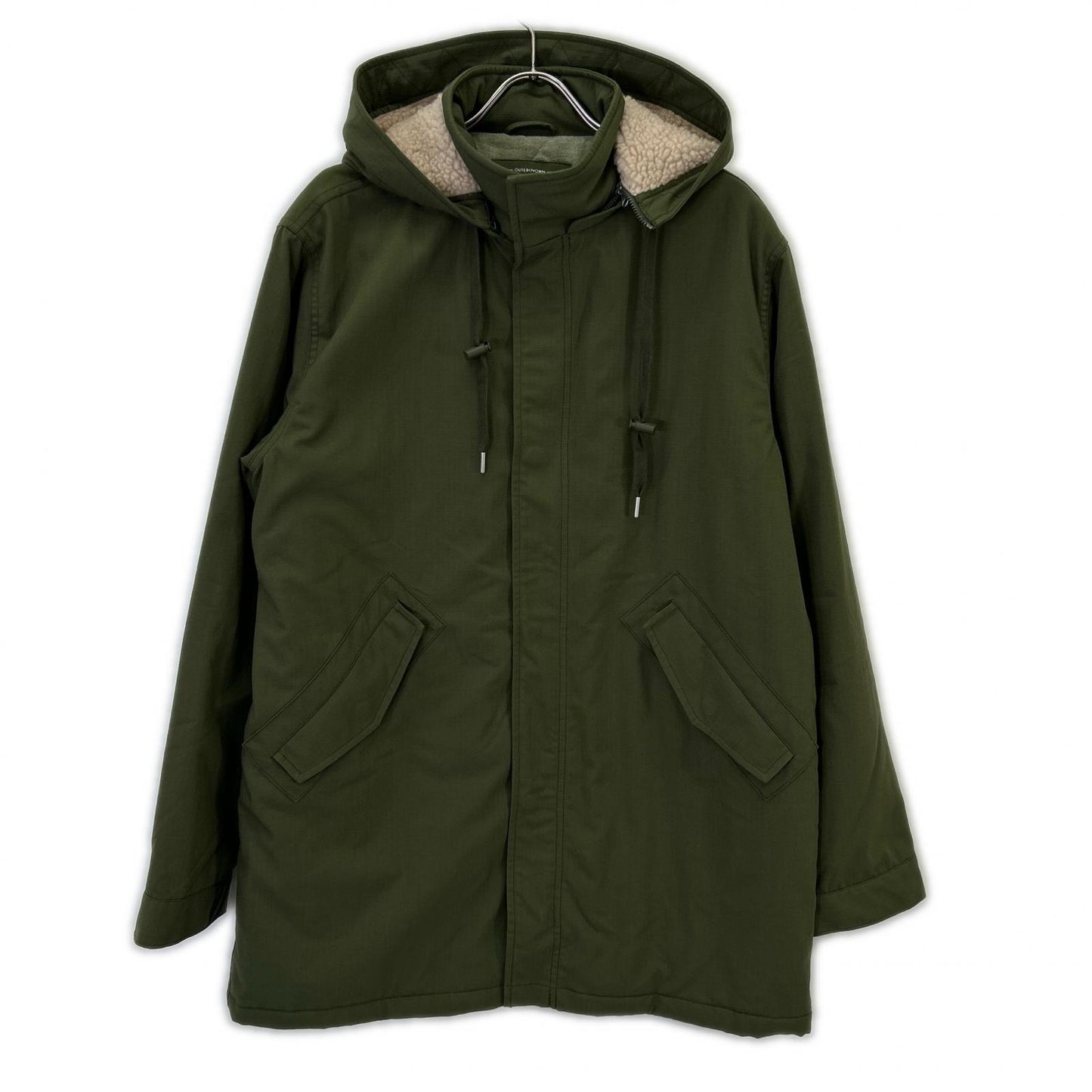 OUTERKNOWN Khaki Ripstop Nylon Mods Parka Jacket Size M