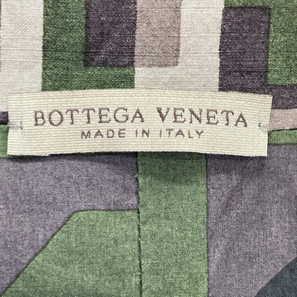 BOTTEGA VENETA Khaki Check Cotton Spring Coat Size 46