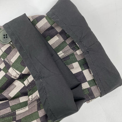BOTTEGA VENETA Khaki Check Cotton Spring Coat Size 46