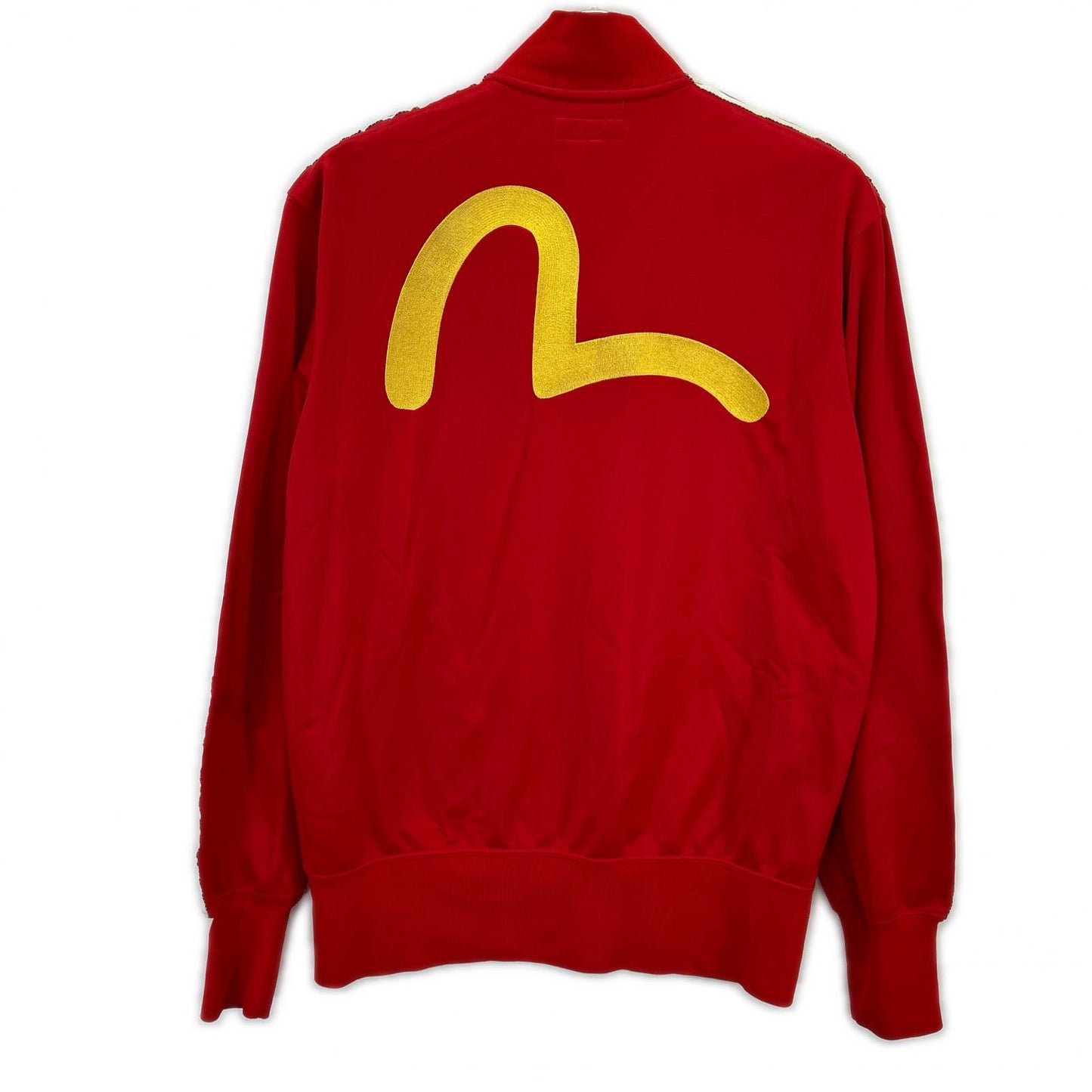 EVISU Red YAMANE Striped Sleeve Track Jacket Size 40