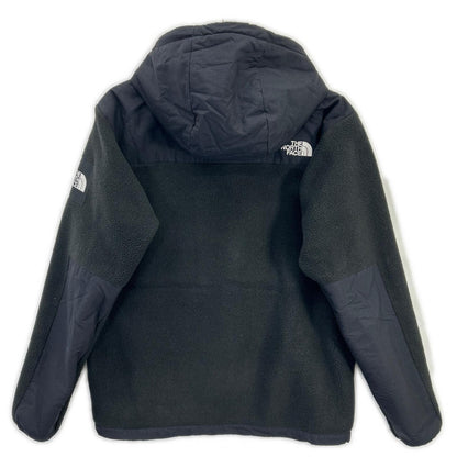 THE NORTH FACE Black Denali Hooded Fleece Jacket Poly Size M