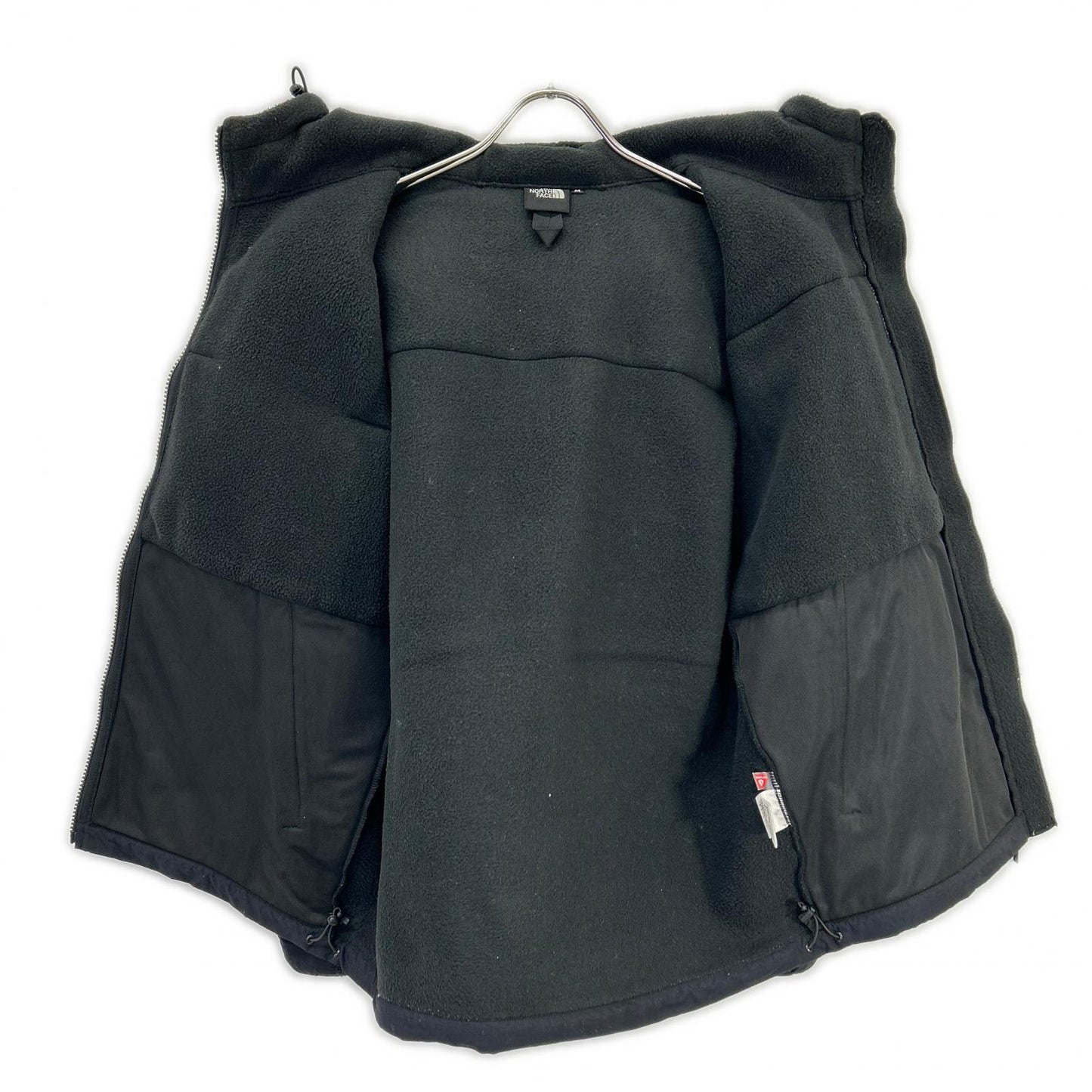 THE NORTH FACE Black Denali Hooded Fleece Jacket Poly Size M