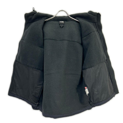 THE NORTH FACE Black Denali Hooded Fleece Jacket Poly Size M