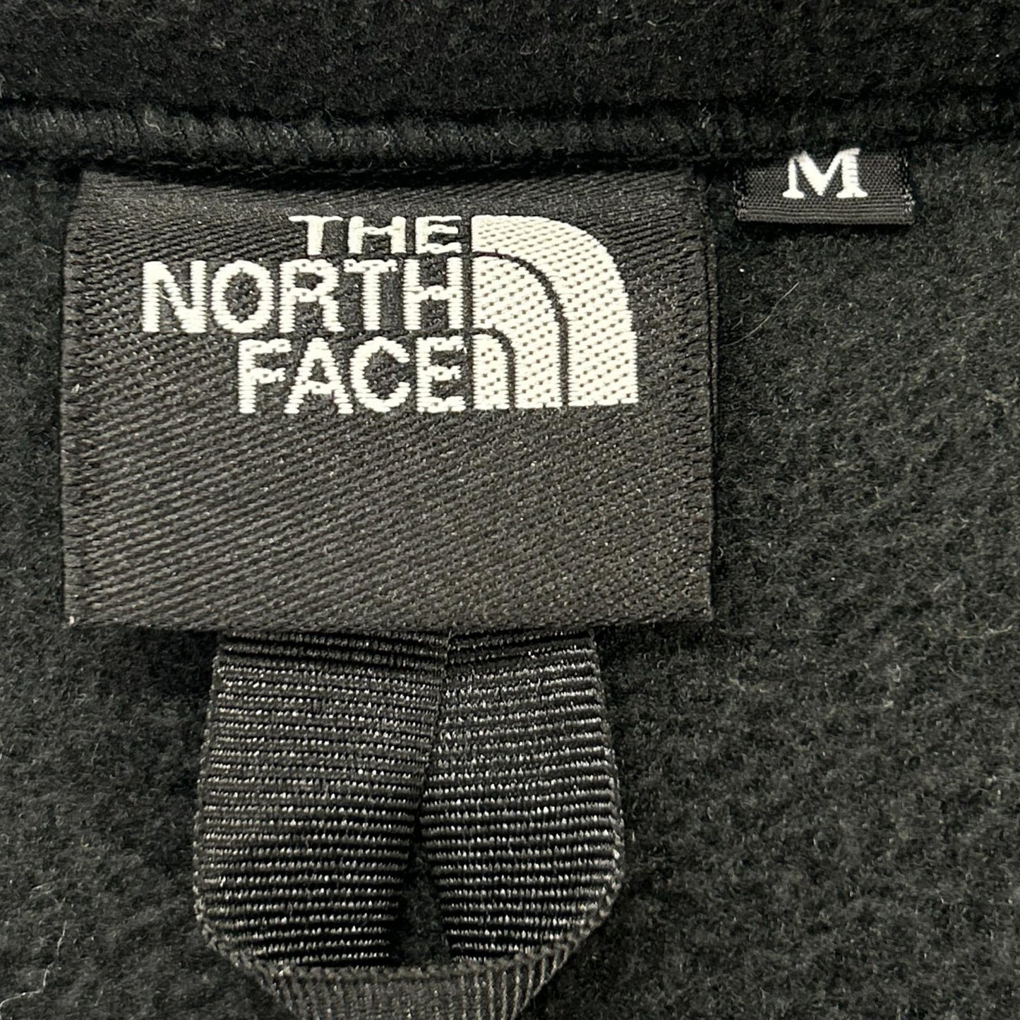 THE NORTH FACE Black Denali Hooded Fleece Jacket Poly Size M