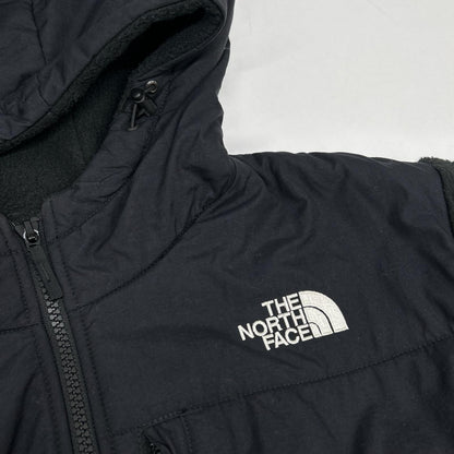 THE NORTH FACE Black Denali Hooded Fleece Jacket Poly Size M