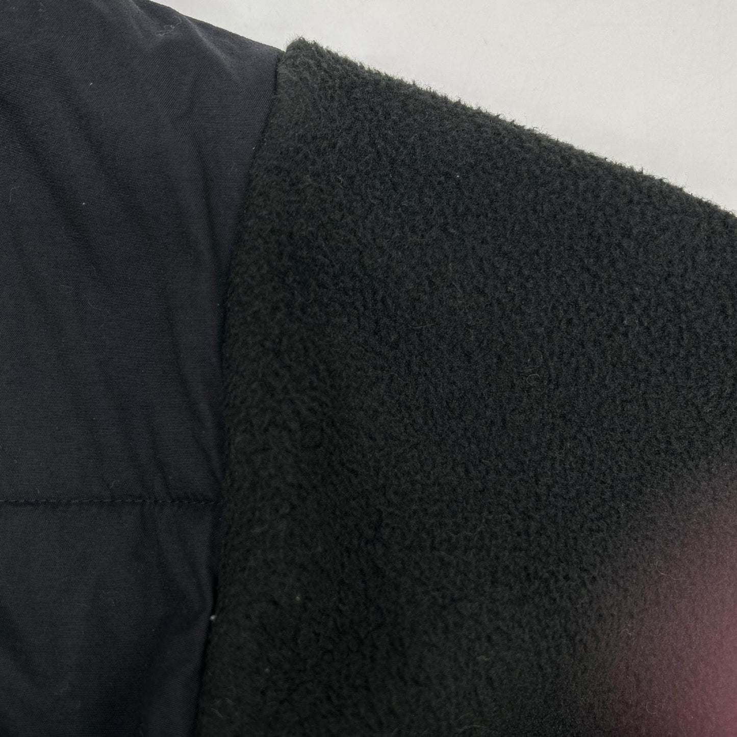 THE NORTH FACE Black Denali Hooded Fleece Jacket Poly Size M