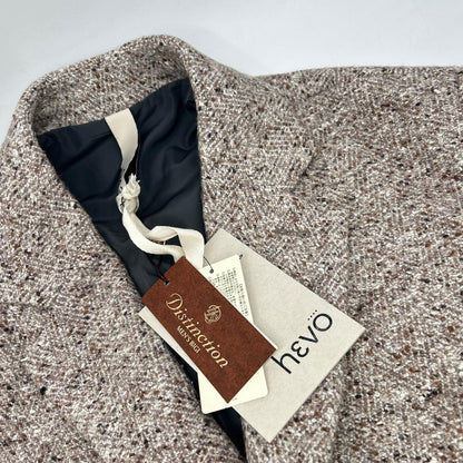 CISTERNINO Gray Brown Wool Belted Coat Size M