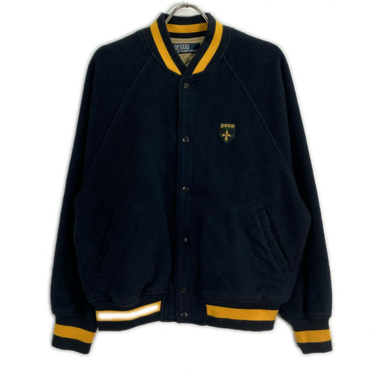 POLO RALPH LAUREN Navy Fleece Stadium Jacket Size M
