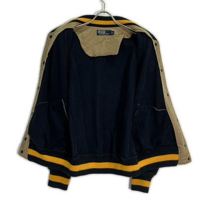 POLO RALPH LAUREN Navy Fleece Stadium Jacket Size M