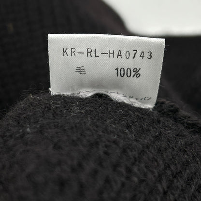 POLO RALPH LAUREN 90s Black P Logo Turtleneck Knit Size M