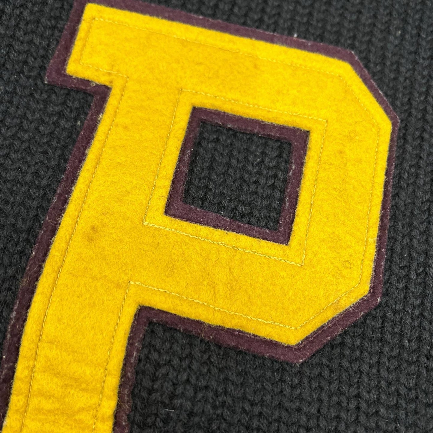 POLO RALPH LAUREN 90s Black P Logo Turtleneck Knit Size M