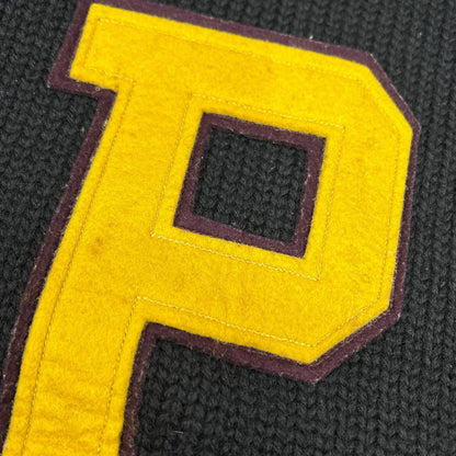 POLO RALPH LAUREN 90s Black P Logo Turtleneck Knit Size M