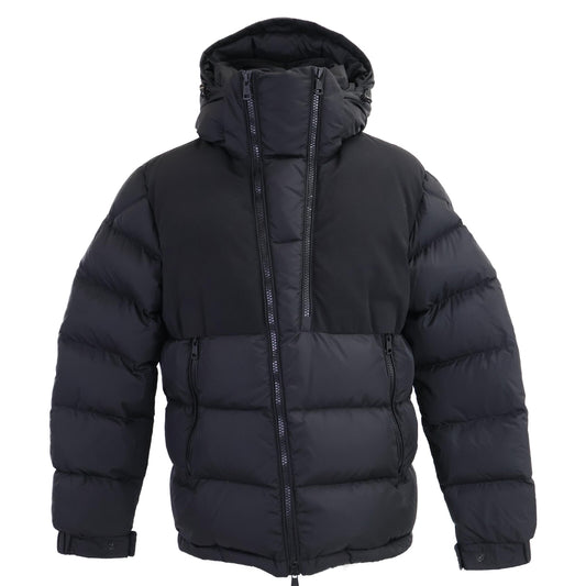 MONCLER LAVEDA Rubber Logo Down Jacket Black Size 4
