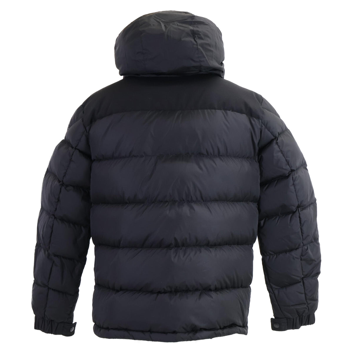 MONCLER LAVEDA Rubber Logo Down Jacket Black Size 4