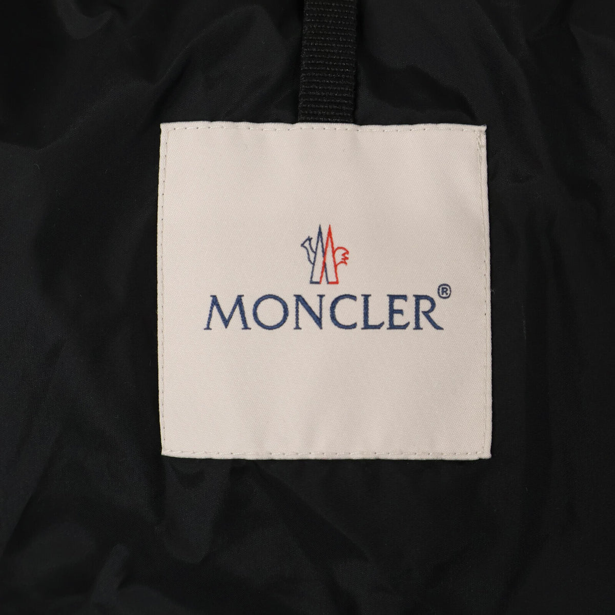 MONCLER LAVEDA Rubber Logo Down Jacket Black Size 4