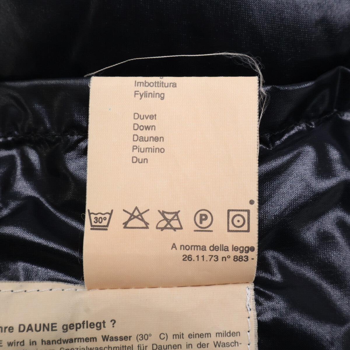 MONCLER GRENOBLE Nylon Down Jacket Black Size 1
