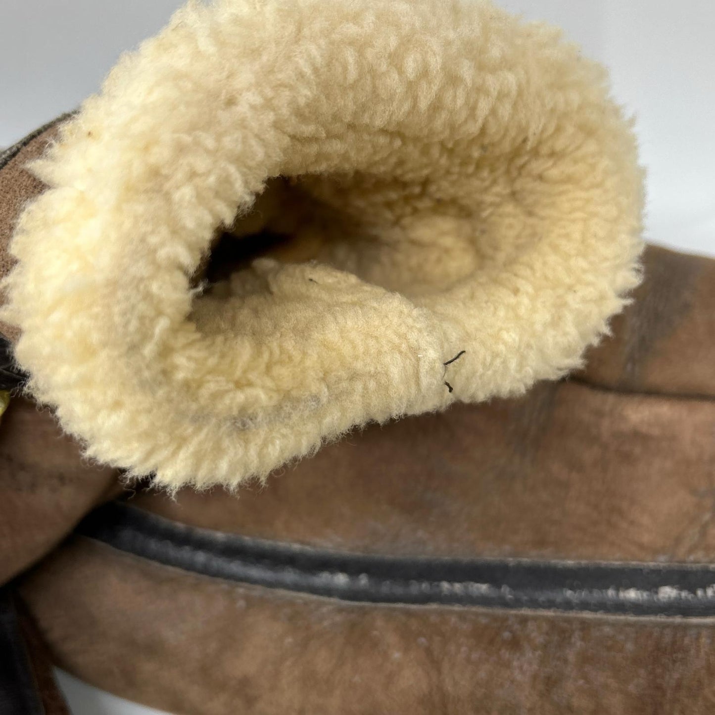 AVIREX B-3 Shearling Flight Jacket Brown Size 36