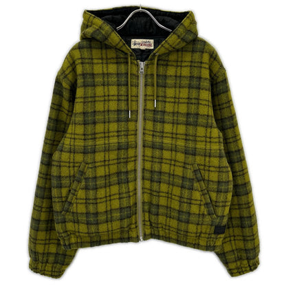 stussy 24AW Wool Plaid Work Jacket Green Size M