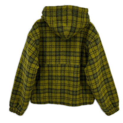 stussy 24AW Wool Plaid Work Jacket Green Size M