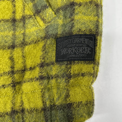 stussy 24AW Wool Plaid Work Jacket Green Size M