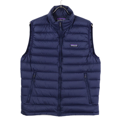 patagonia DOWN SWEATER VEST Nylon Vest Navy Size M