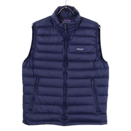 patagonia DOWN SWEATER VEST Nylon Vest Navy Size M