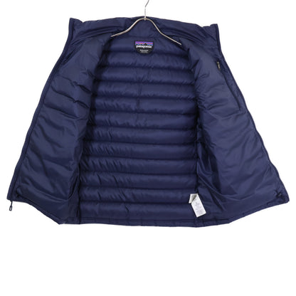patagonia DOWN SWEATER VEST Nylon Vest Navy Size M