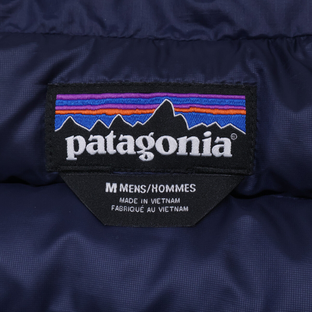 patagonia DOWN SWEATER VEST Nylon Vest Navy Size M