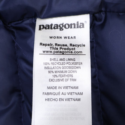 patagonia DOWN SWEATER VEST Nylon Vest Navy Size M