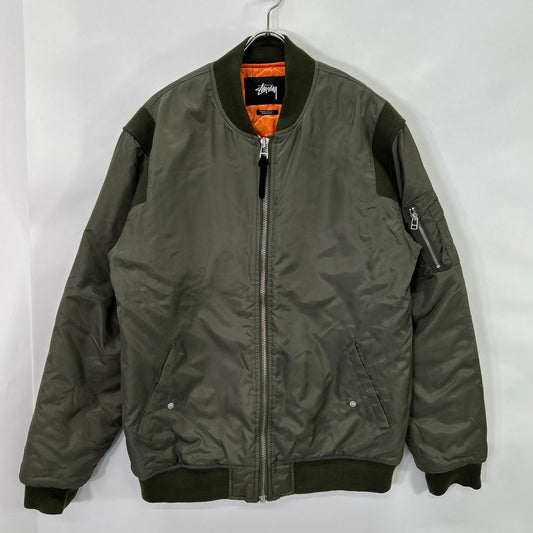 stussy MA-1 Flight Jacket Khaki Size L