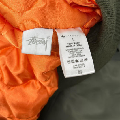 stussy MA-1 Flight Jacket Khaki Size L