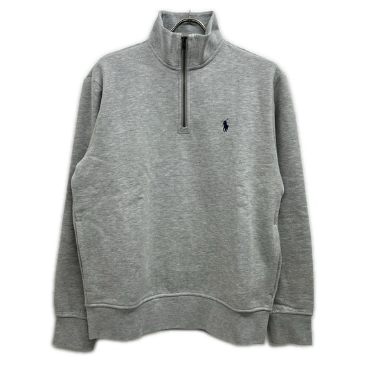 POLO RALPH LAUREN 2023 Half-Zip Sweatshirt Gray Size M