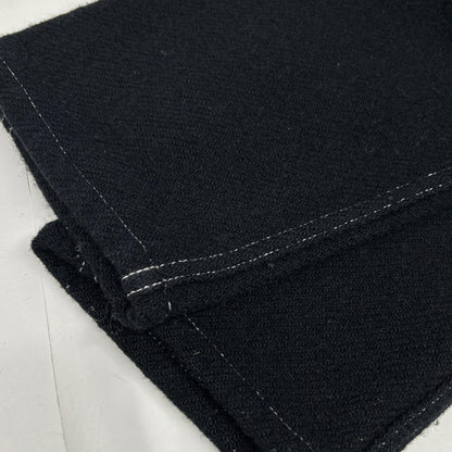 COMMEdesGARCONS SHIRT Black Tapered Wool Shirt Size XS