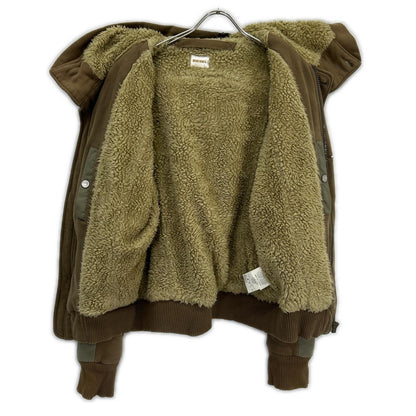 DIESEL Khaki Panel Design Hooded Jacket Size L