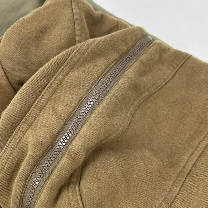 DIESEL Khaki Panel Design Hooded Jacket Size L