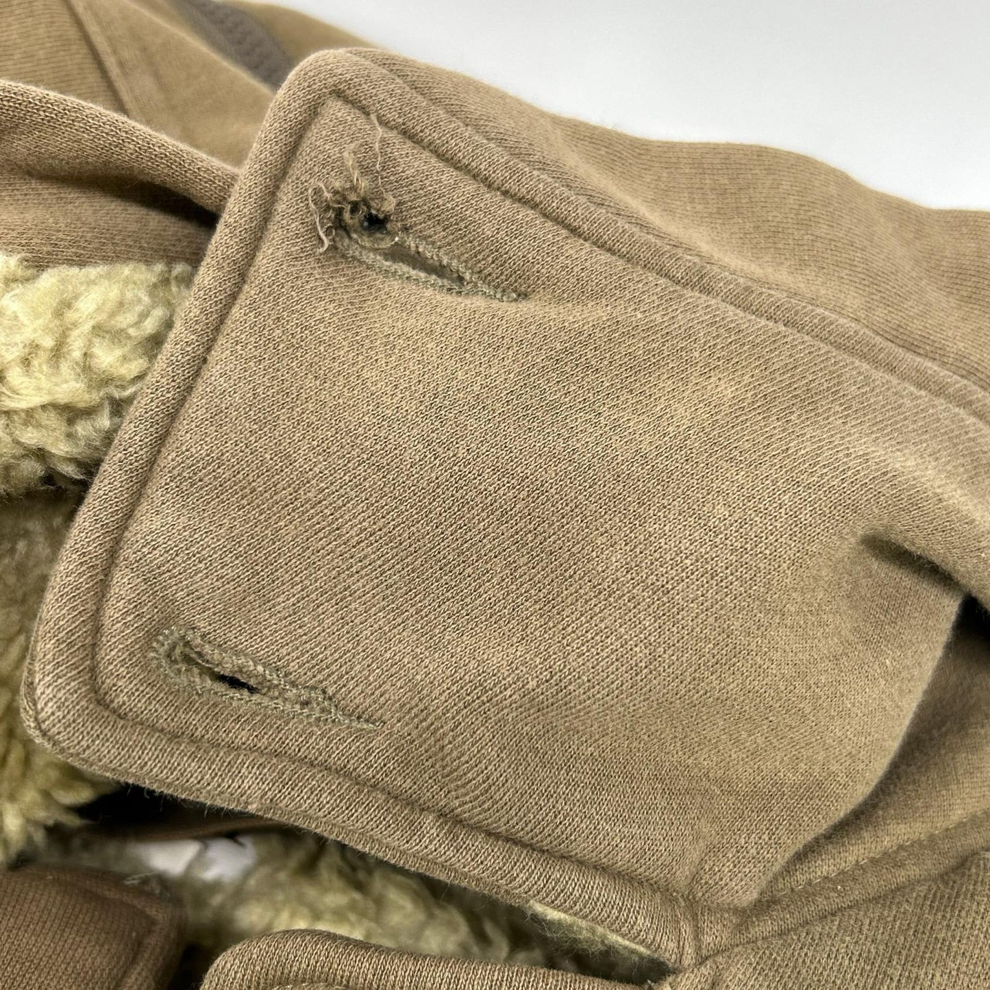 DIESEL Khaki Panel Design Hooded Jacket Size L
